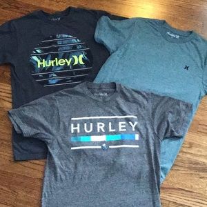 3 Hurley T-Shirts—Mens Sz Small